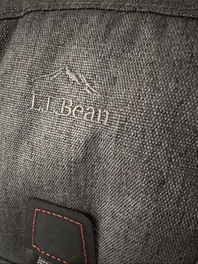 NEW - ICONIC- L.L.Bean Black Canvas utility crossbody with Contrast Stitching
